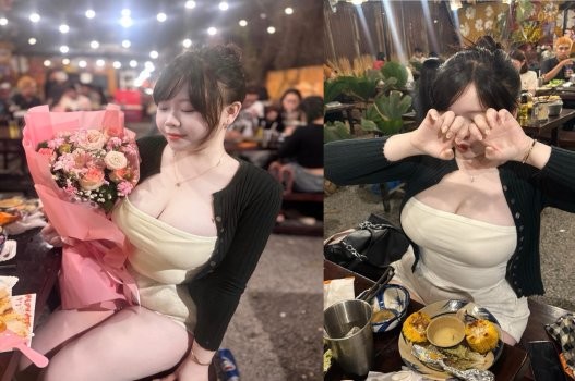 Cho em bím múp ăn no rồi đụ luôn