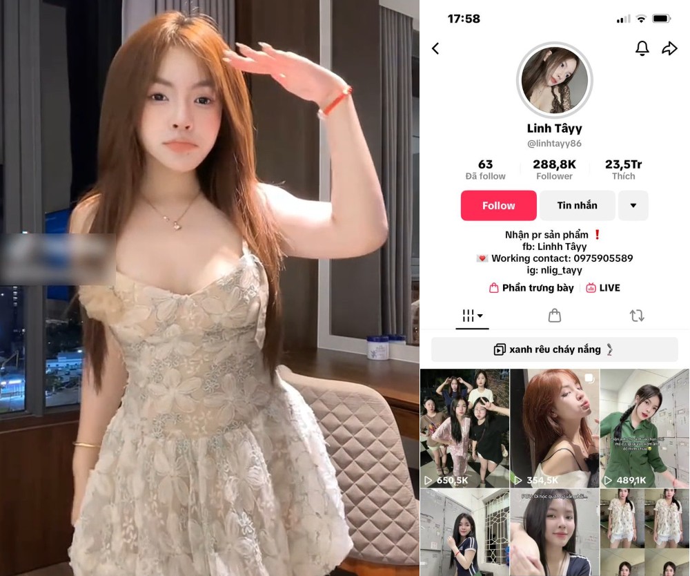 Clip nóng mới nàng Linh Tây với bạn trai