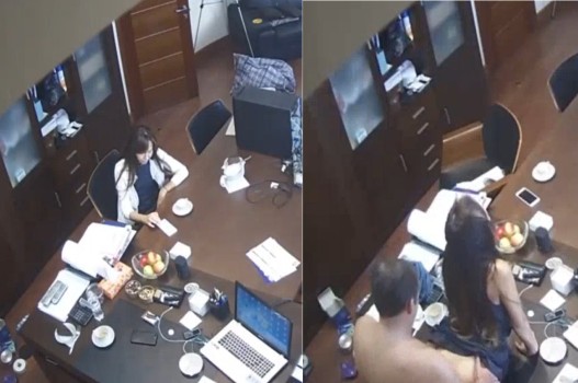 Sếp làm tình với thư ký ngay tại phòng riêng